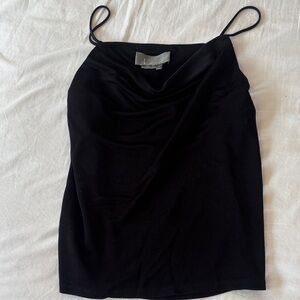 Anthropologie Black scoop neck  Top